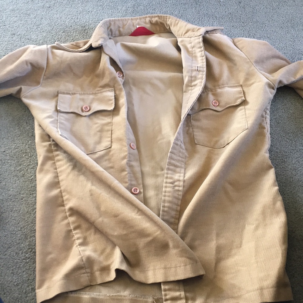 Corduroy western shirt